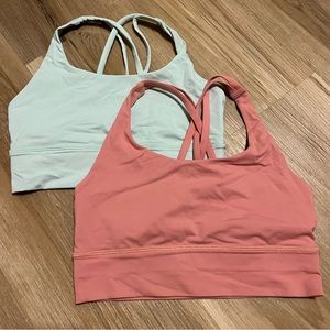 Lot of 2 EUC size 6 Lululemon Energy Long Line Bra